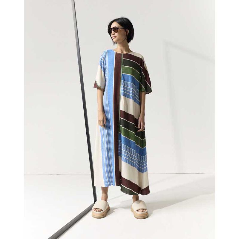 Marco Polo Seascape Stripe Dress image number 3